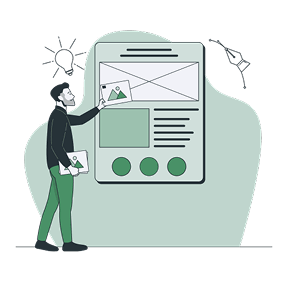 Designers create visuals that reflect your brand