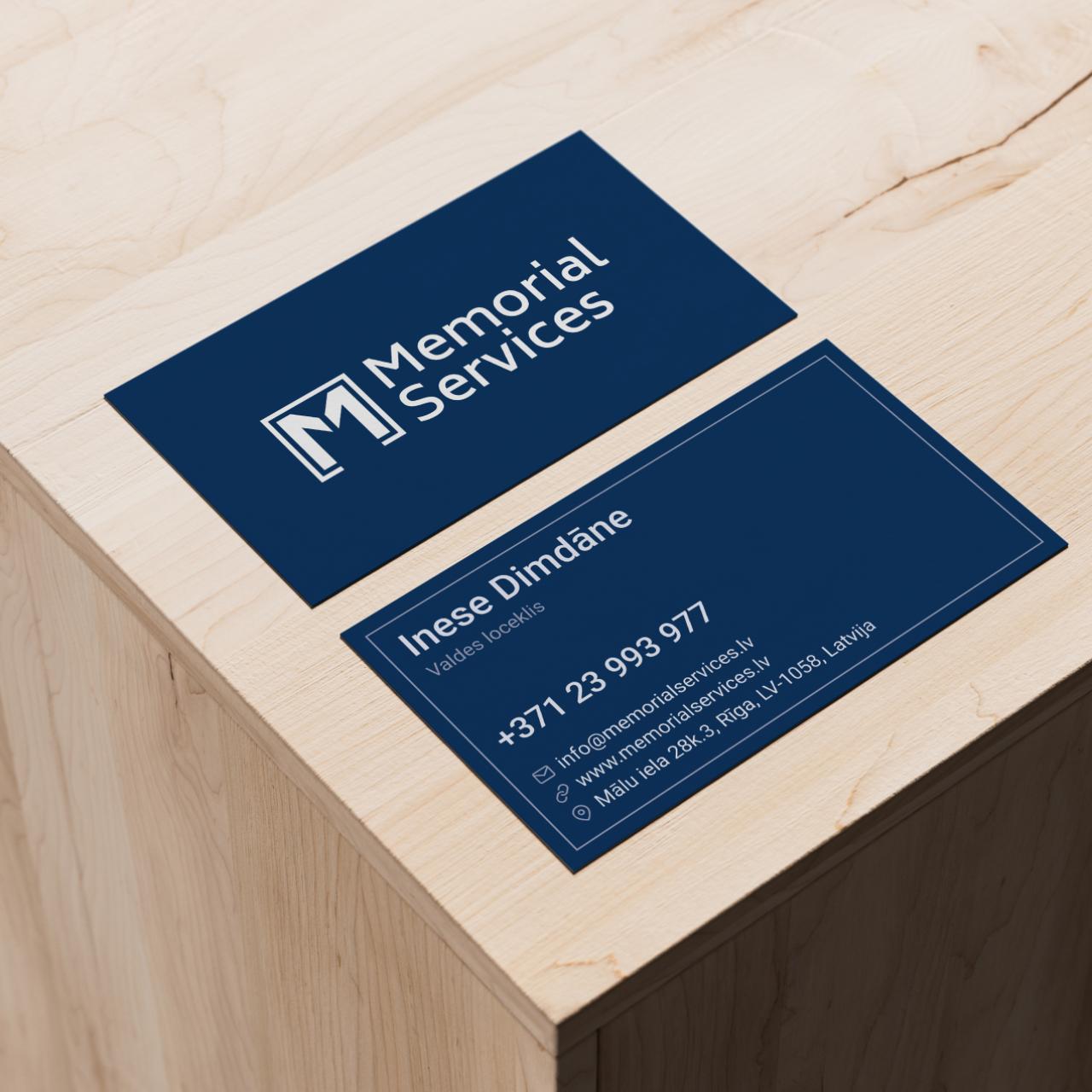 Minimalist business card design