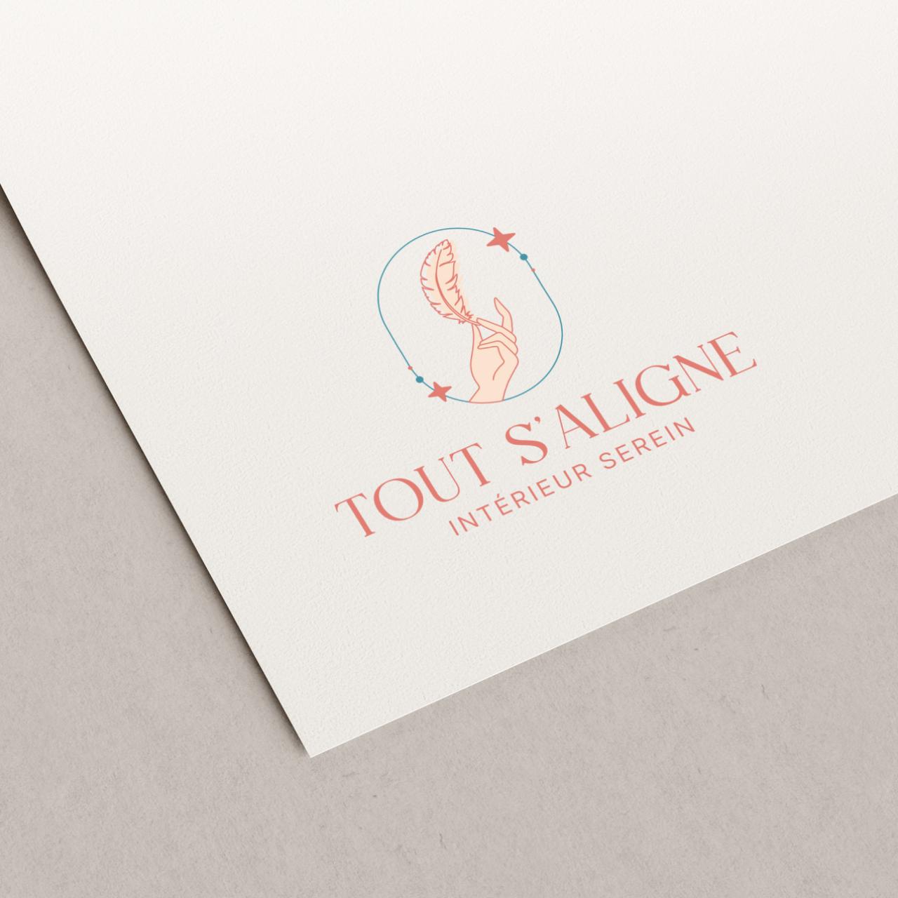 Logotype design for a French company in elegant style