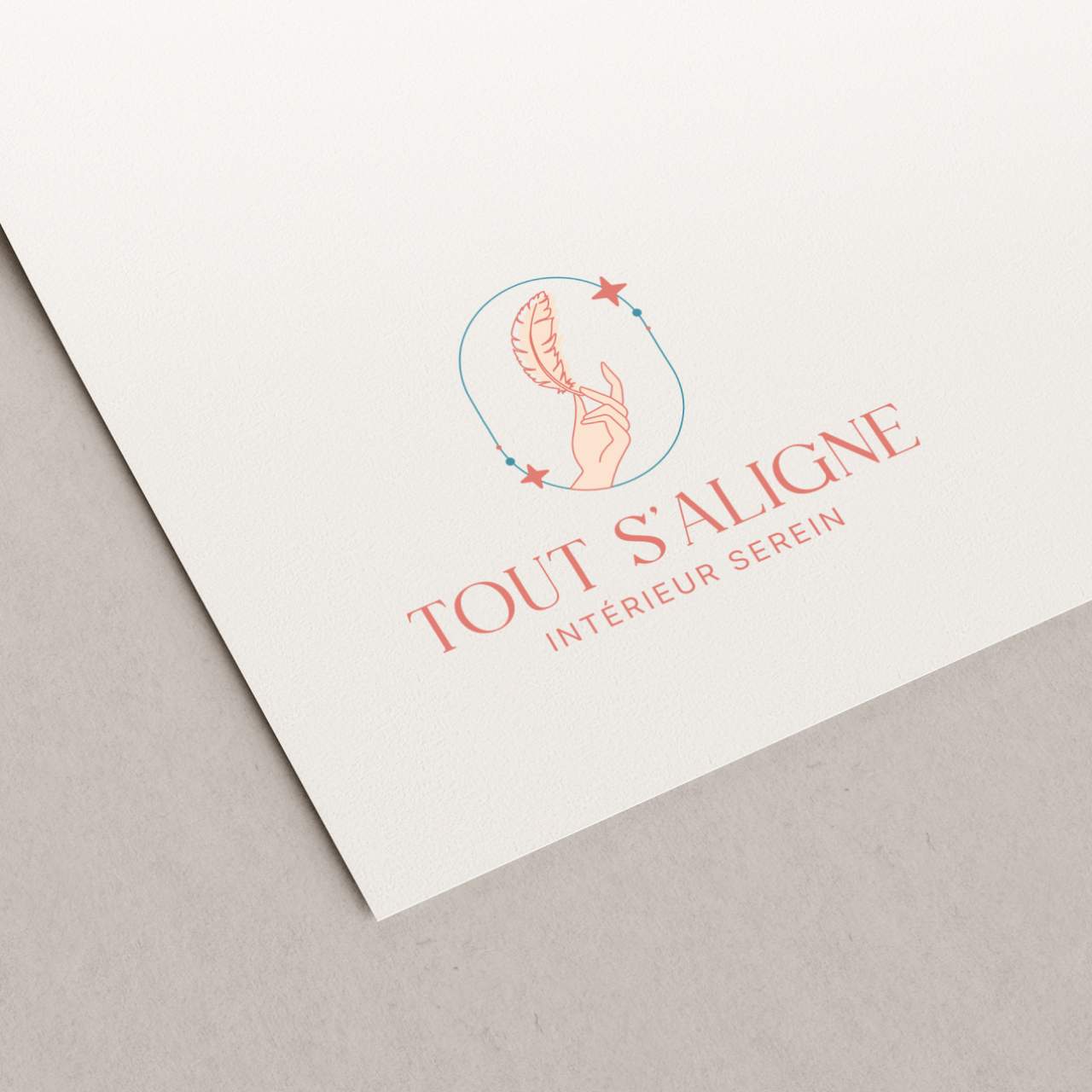 Logotype design for a French company in elegant style
