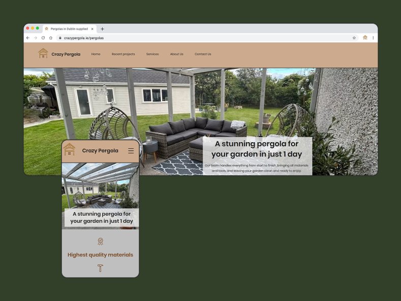 Būvniecības kompānijas lapa par individuālām dārza pergolām Būvniecības kompānijas lapa par individuālām dārza pergolām
